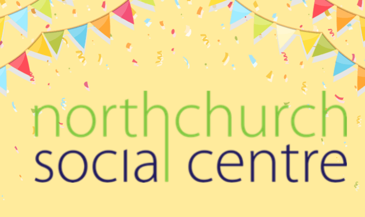 Bunting and banner for Northchurch Social Centre