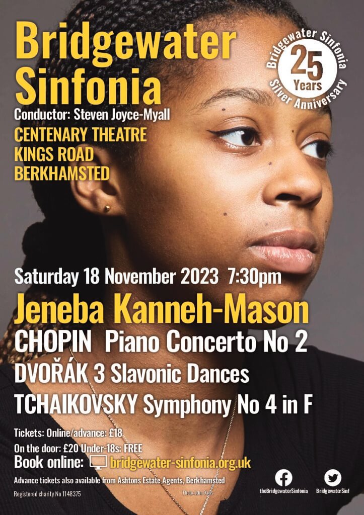 Pianist Jeneba Kanneh-Mason-Mason and information about future concerts in writing. 